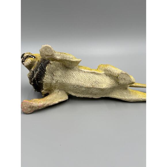 AAA Lion Heavy Vinyl Hard Jungle Zoo Cat Figure 7” Long - Picture 5 of 8